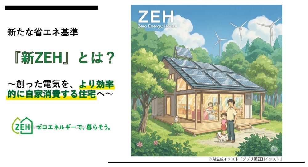 『新ZEH』施行で新たな「省エネ」定義制定~より効率的なエネルギー自家消費の実現へ~
