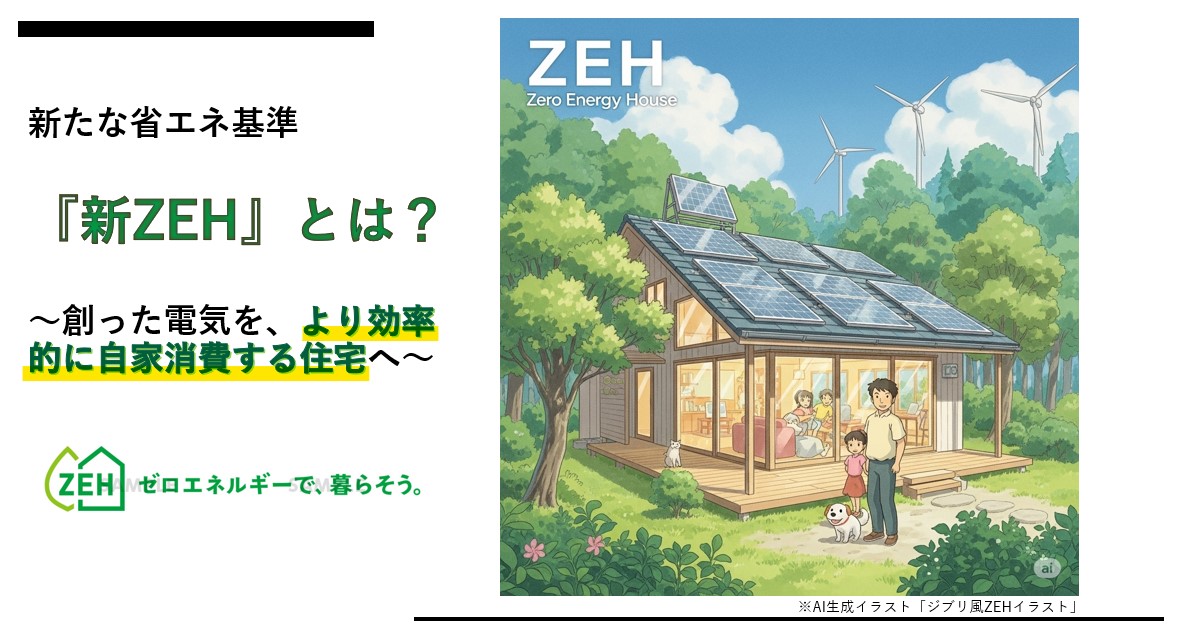 『新ZEH』施行で新たな「省エネ」定義制定～より効率的なエネルギー自家消費の実現へ～