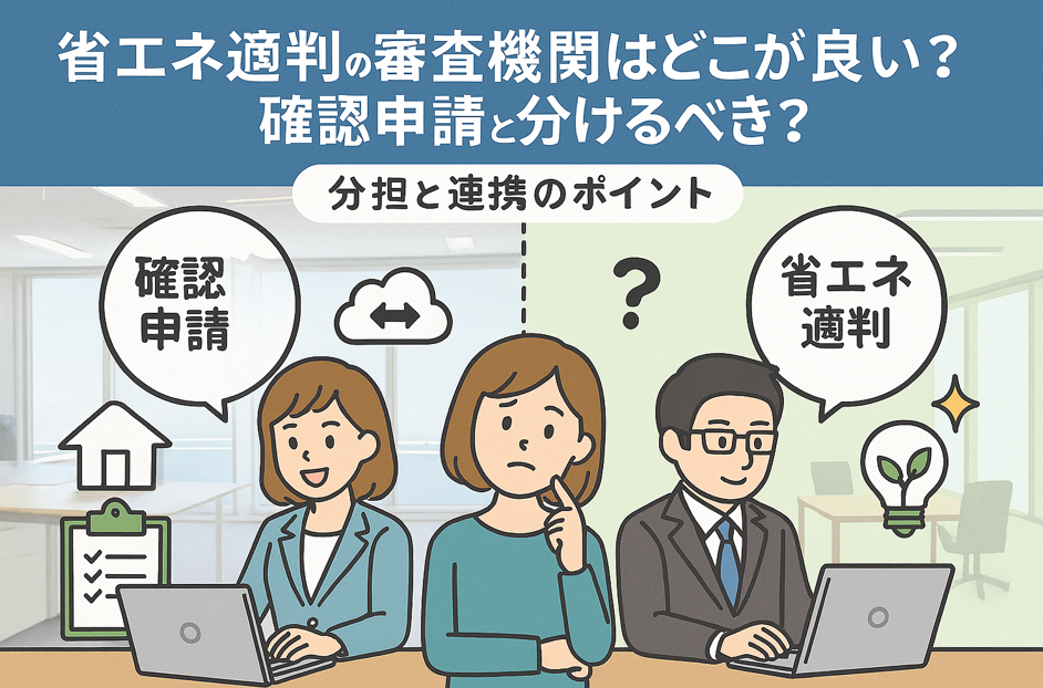 【2025年法改正対応】省エネ適判の審査機関はどこが良い？確認申請と分けるべき？